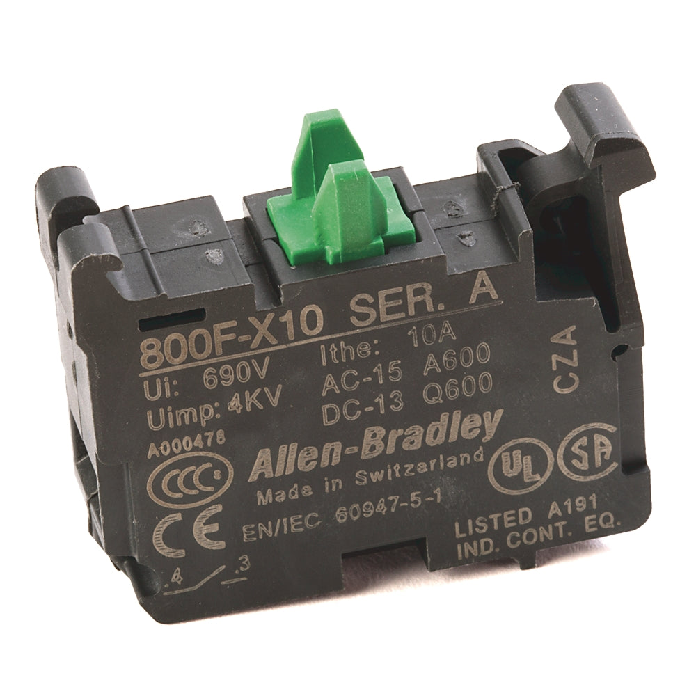 Allen‑Bradley 800F‑X10 Contact Block