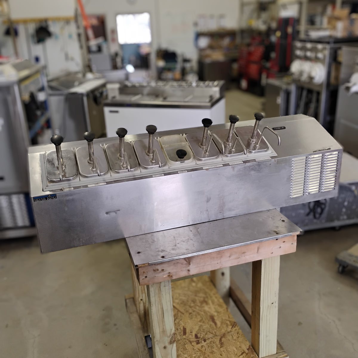Silver King Countertop Refrigerated Flavor Rail — 8‑Pan